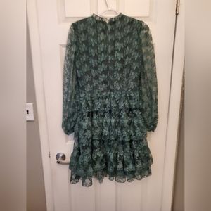 Rachel parcell, small, green lace dress